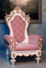Кресло-трон розовое. Свадебное
