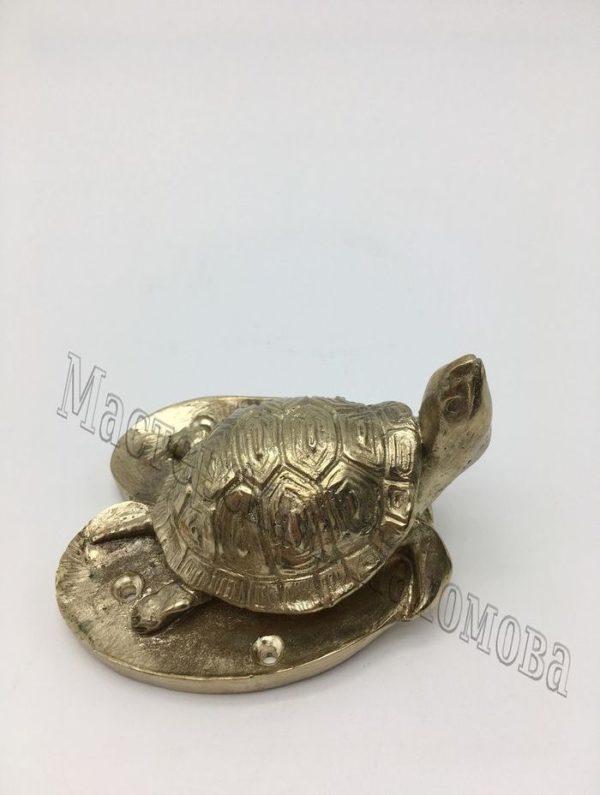Бронзовый напольный ограничитель - Черепаха | Изделия из бронзы