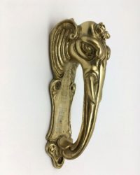 бронзовая дверная ручка - слон